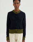 Wool Blend Cardigan, Eclipse