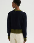 Wool Blend Cardigan, Eclipse