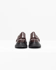 PLAN C - Loafer with Buckles, Oxblood