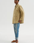 Linen Blend Work Jacket, Beige