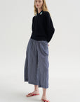 Eclair - Knit Shirt with Graphic Motifs, Midnight-Natural-Turquoise