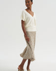 Elysee - Herringbone Knit Top, Natural