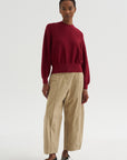 Jour - Fine Openwork Knit, Mottled Red