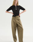 Sugarman Polo Knit Top, Silver