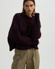 Avalanche Summer Knit Sweater, Rouge Noir