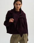 Queen's Guard Scarf Knit, Rouge Noir