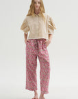 Kick Pleat Exclusive - Life Is A Beach Pant, Pink Explosion