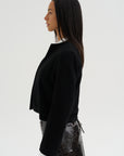 Cropped Jacket, Jet Black