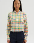 Plaid Shirt, Jade-Yellow