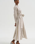 Fancy Stripe 2 Dress, Burgundy