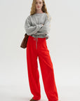 Pleated Pants, Fire Red