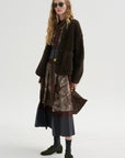 Foulard Scribbles Skirt, Myrrh