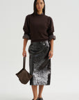 Sequin Skirt, Mink