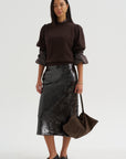 Sequin Skirt, Mink