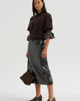 Sequin Skirt, Mink