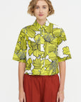 Hibiskus Cotton Shirt, Greenery