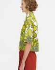 Hibiskus Cotton Shirt, Greenery