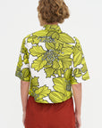 Hibiskus Cotton Shirt, Greenery