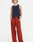 Poplin Pants, Red Earth