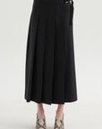 Pleated Skirt, Anthracite