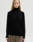 Layered Turtleneck, Nero