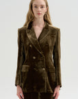 Velvet Blazer, Tortora