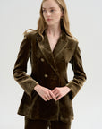 Velvet Blazer, Tortora