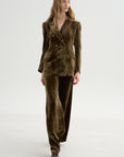 Velvet Blazer, Tortora
