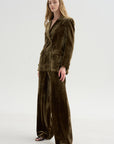 Velvet Blazer, Tortora
