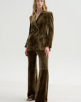 Velvet Blazer, Tortora