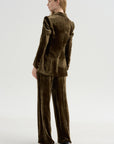 Velvet Blazer, Tortora