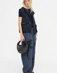 Embroidered Trouser, Blue
