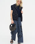Embroidered Trouser, Blue