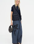 Embroidered Trouser, Blue