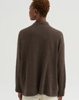 Airy Merino Wool Cardigan, Brown