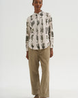 Relax Herbal Print Shirt, Ivory