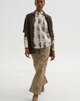 Relax Herbal Print Shirt, Ivory
