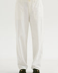 Brushed Cotton Baker Pants, White