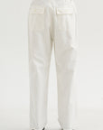 Brushed Cotton Baker Pants, White
