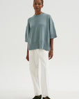 Brushed Cotton Baker Pants, White