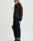 Reversible Short Jacket, Brown