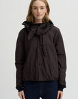 Reversible Short Jacket, Brown