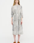 Tsugihagi Print Dress, Ivory