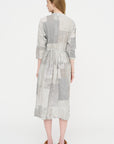 Tsugihagi Print Dress, Ivory