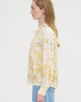 Silk Crepe Bundle Dye Blouse, Ivory