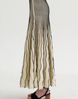 Glowline Skirt, Off-White & Black