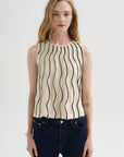 Aerial Top, Off-White & Black