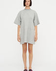 Sweatshirt Dress, Granite