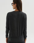 Silk & Wool Cardigan, Granite