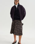 Pleated Skirt, Brown